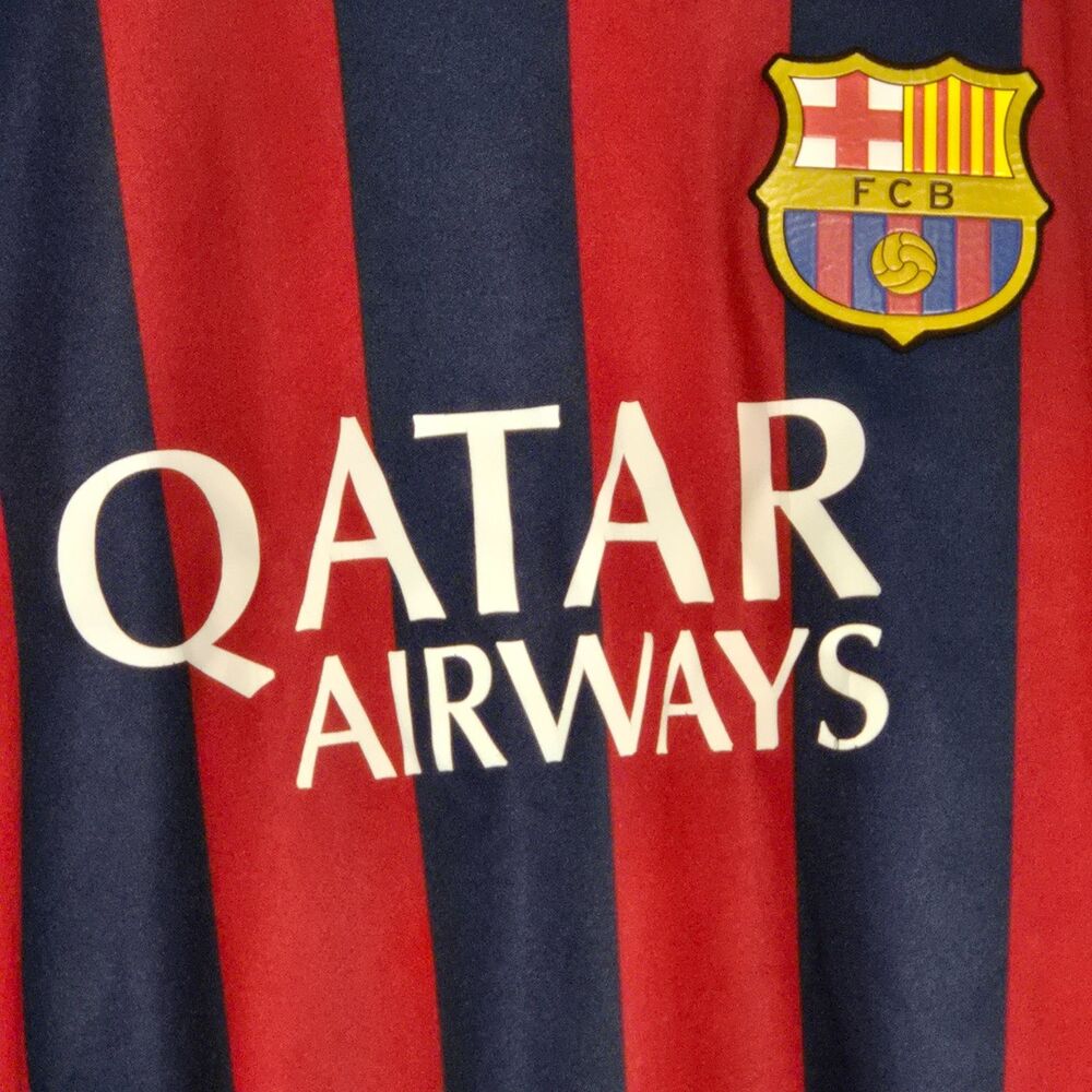 FC Barcelona Lionel Messi #10 Jersey 2014–2015 Treble Men's Size XL - Picture 4 of 11